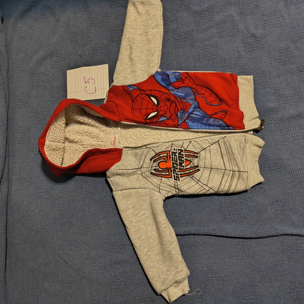Spider-Man Red and Gray Hoodie
